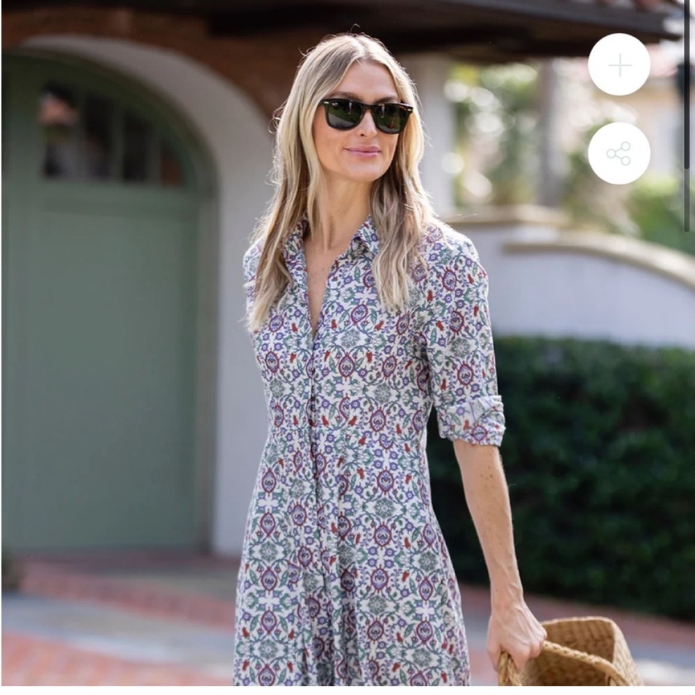 Julia Amory JA shirt dress Mughal Deux small
